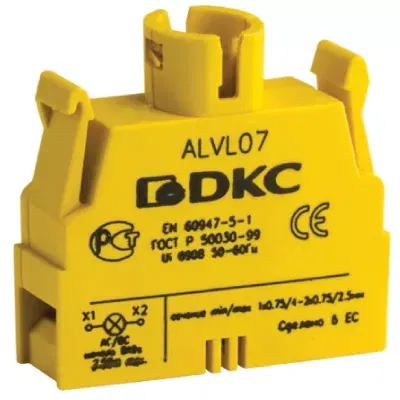 Контактный блок с клеммными зажимами под винт под лампу BA9s DKC ALVL07