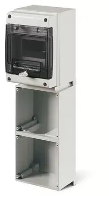Корпус на 6 модулей и 2 поста с основанием 136х125 мм. DKC DIS5720311