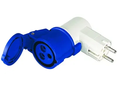 Переходник 16A(2P+E)250В>16A3P230В DKC DIS610379