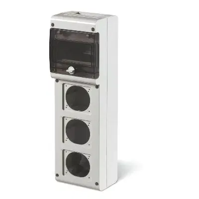 Корпус на 6 модулей и 3 поста с основанием 70х87 мм. DKC DIS6323500