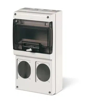 Корпус на 8 модулей и 2 поста с основанием 70х87 мм. Тип M340 DKC DIS6722300