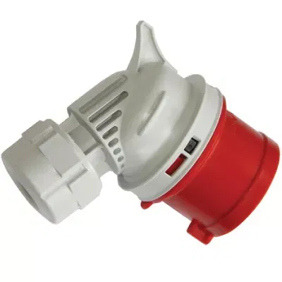 Вилка кабельная угловая IP44 32A 3P+E+N 400В DKC DISA040325