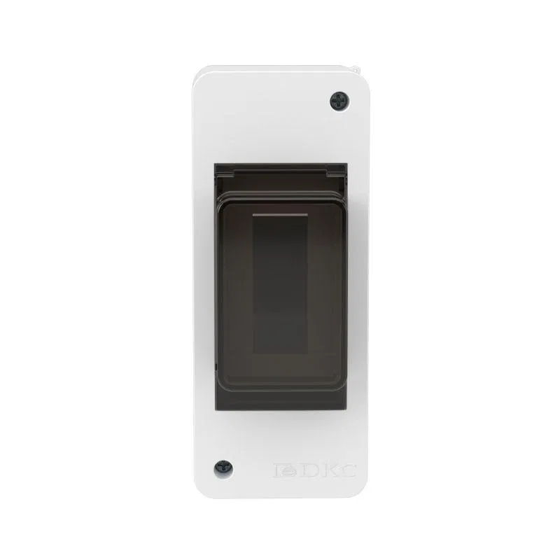 Щиток настенный 2мод. IP41 с тонированной дверцей бел. DKC F02W0WD