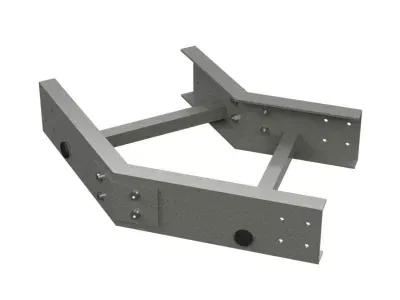Угол горизонтальный 45° 150x500 R300, стеклопластик GLG41550R DKC