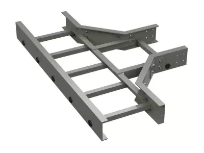 Т-ответвитель 500x100, стеклопластик GLT91050R DKC