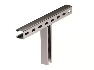 T-образное крепление к вертикальной двутавровой балке, 200 мм, INOX 304 IBMH3020C DKC