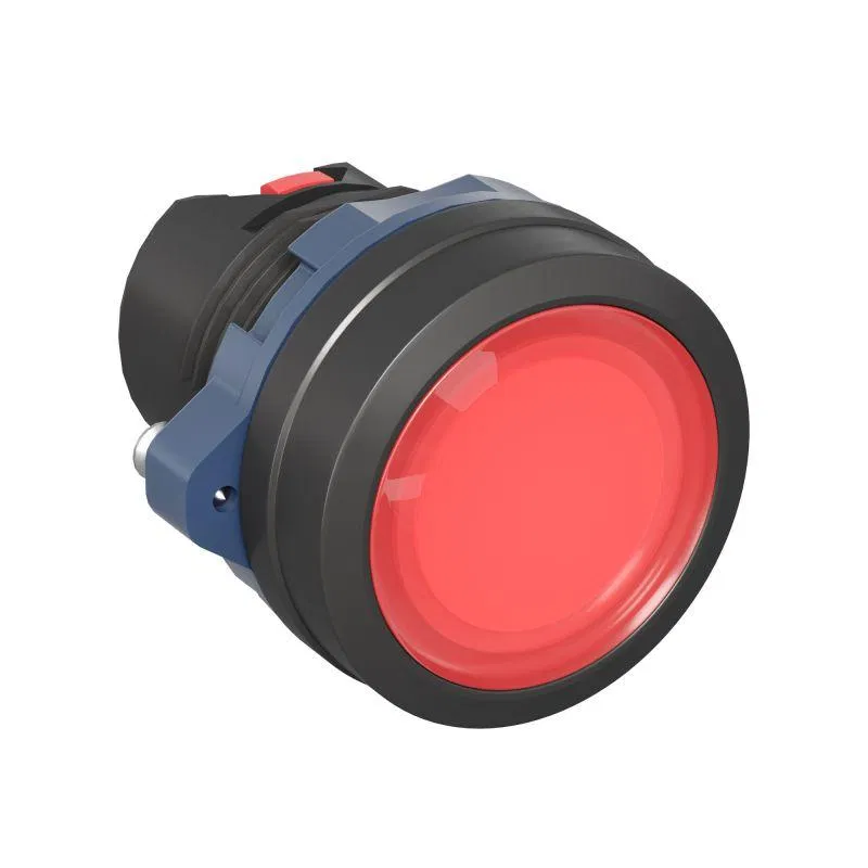 Головка кнопки плоская прозрачная с фиксацией красн. DKC M22P-FLLRP