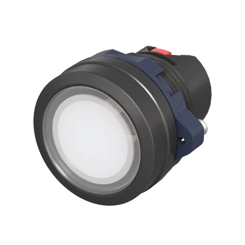 Головка кнопки плоская прозрачная без фиксации бел. DKC M22P-FMLWP