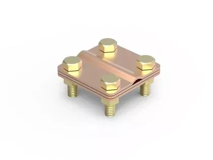 Соединитель пруток - полоса, 57х80 мм, медь DKC NG3101CU