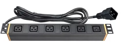 БРП 19" 16A Вых:6 ХC19, Вх. разъём C20х2м DKC R519C146