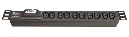 БРП 19" 10A с автоматом 1P Вых: 8хC13, Вх:C14X2м DKC R519IEC8CBC14