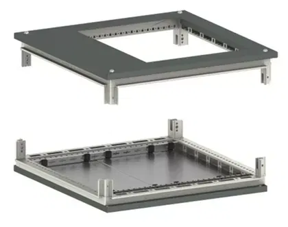 Крыша с фланцем и основание для IT корпусов CQE 600 x 600 RAL7011 DKC R5KTB66FIT