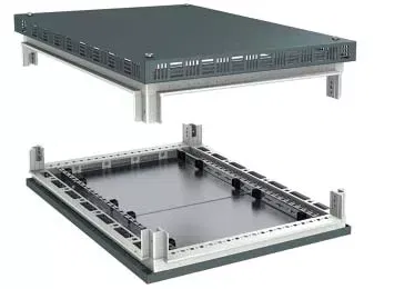 Крыша перфорированная и основание для IT корпусов CQE 800 x 1000 RAL7011 DKC R5KTB810H50IT