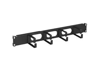 Кабельный органайзер 4 кольца с отверстиями для кабеля 19" 1U RAL7035 DKC R5PCF191HE