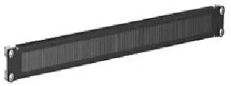 Кабельный ввод с щеточным буртиком 19" 1U RAL9005 DKC R5SPZ191HEB