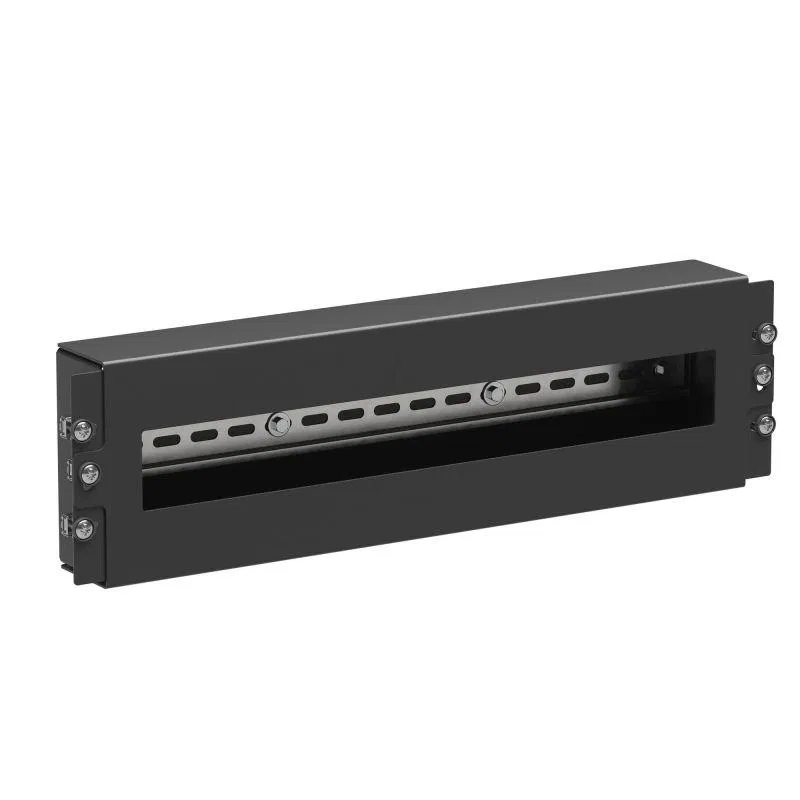 Модуль 3U с DIN рейкой для 19дюйм IT-корпусов RAL9005 DKC RBDIN03