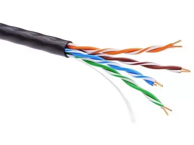 Информационный кабель неэкранированный U/UTP 4х2 CAT5E, PE, Черный DKC RN5EUUPE3BK