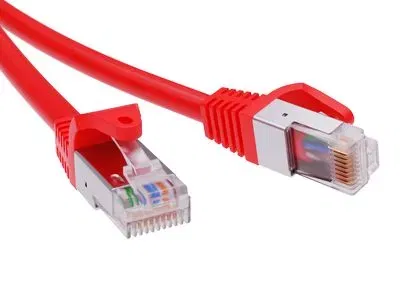 Патч-корд экранированный CAT6 F/UTP 4х2, LSZH, красный, 5.0м DKC RN6FU4550RD