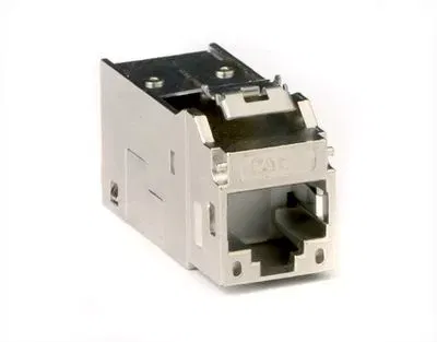 Модуль Keystone RJ45 CAT5E экранированный, серебристый DKC RNK5EFSL