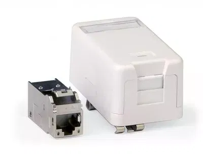 Инф розетка на DIN рейку CAT6A Keystone DKC RNK6AFSDIN
