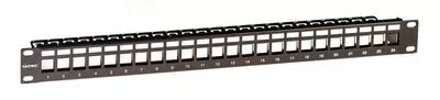 Патч-панель наборная 19",1U, под 24 модуля Keystone, UTP/STP DKC RNKPP241BK
