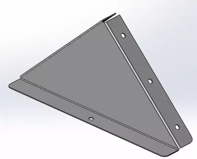 Заглушка к двускатной крышке 500, ц.л. UKH205HDZL DKC
