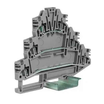 HLD.2/GR(Ex) пружинный зажим трех-уровневый 2,5 кв.мм, серый DKC ZHL200GR