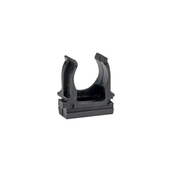 Держатель для труб (клипса) d20мм черн. (уп.100шт) Plast EKF derj-z-20-black