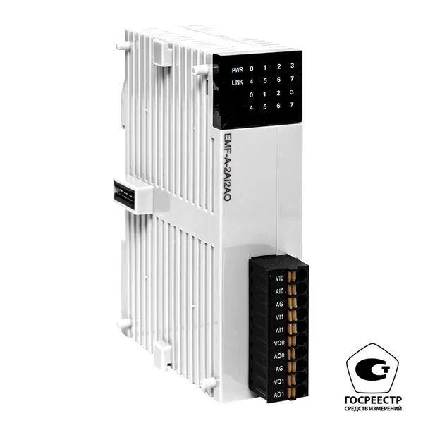 Модуль аналогового в/в EMF 2/2 PRO-Logic (с поверкой) EKF EMF-A-2AI2AO-V