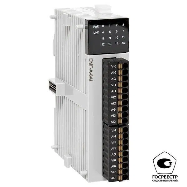 Модуль аналогового ввода EMF 8 PRO-Logic (с поверкой) EKF EMF-A-8AI-V