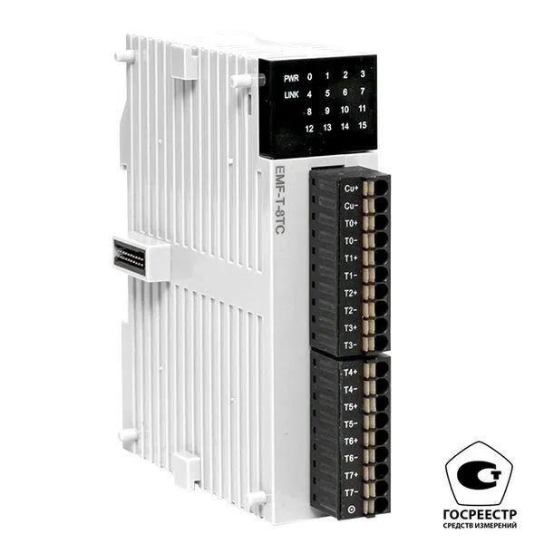 Модуль ввода термопар EMF 8 PRO-Logic (с поверкой) EKF EMF-T-8TC-V