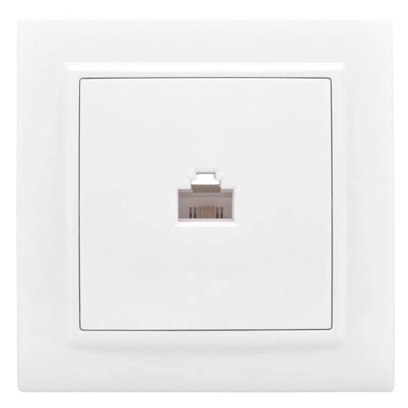 Розетка компьютерная 1-м СП Минск RJ45 бел. Basic EKF ERK01-035-10