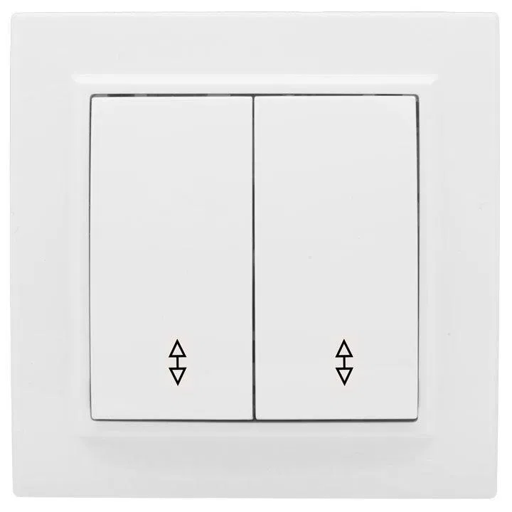 Переключатель проходной 2-кл. СП Минск 10А IP20 бел. Basic EKF ERV10-027-10