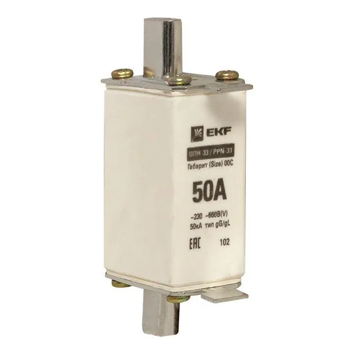 Вставка плавкая ППН-33 100/50А 50кА габарит 00C PROxima EKF fus-33/100/50