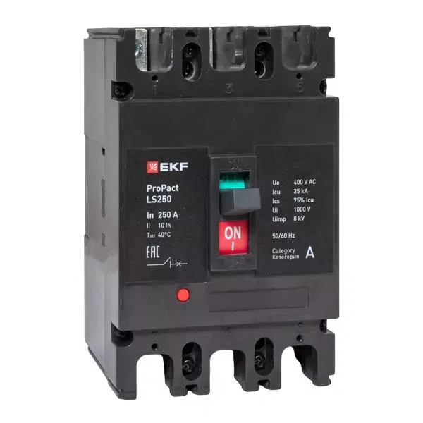 Выключатель автоматический LS250 25кА 3P 250А ProPact EKF mccb-250-25-3-250-ls