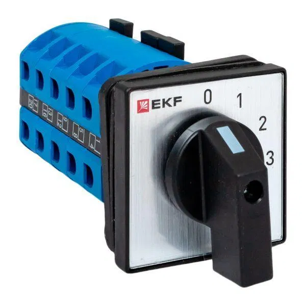 Переключатель кулачковый ПК-1-102 2п 25А "0-1-2-3" IP65 EKF pk-1-102-25-65