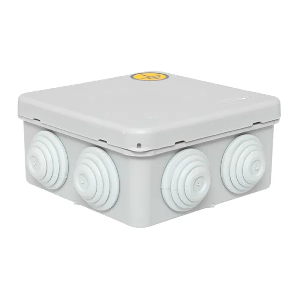 Коробка уравнивания потенциалов КУП-030-031 85х85х40 IP55 с крышкой наружн. для прямого монтажа 8 мембр. вводов сер. EKF plc-kmr-030-031-g