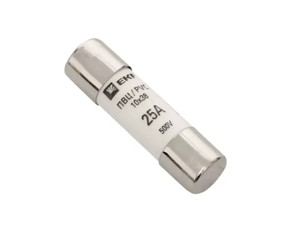 Вставка плавкая цилиндрическая ПВЦ 10х38 25А EKF pvc-10x38-25