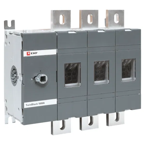Рубильник 3п 2000А без рукоятки управления TwinBlock EKF tb-s-2000-3p