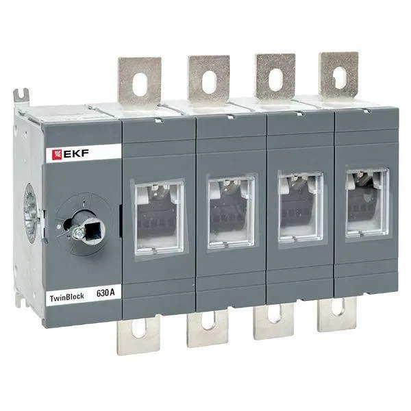 Рубильник 4п 630А без рукоятки управления TwinBlock EKF tb-s-630-4p
