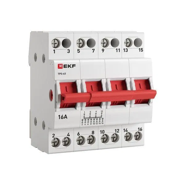 Переключатель трехпозиционный ТПС-63 4P 16А PROxima EKF TPS416