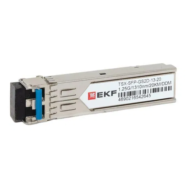 Модуль SFP 1.25Гб двойн. одномодовое оптоволокно 1310нм дальность 20км TSX EKF TSX-SFP-GS2D-13-20