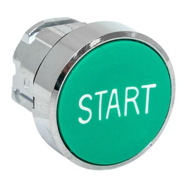 Механизм кнопки исполнительный "START" XB4 зел. плоский возвратный без фиксации IP65 EKF XB4BA-3160C-65