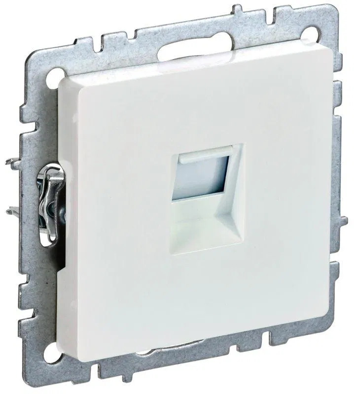 Розетка компьютерная СП RJ45 кат.5E BRITE РК10-БрЖ механизм жемчуж. IEK BR-K10-1-K36
