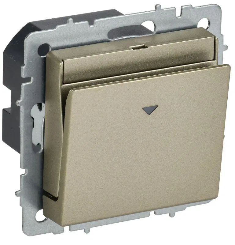 Выключатель карточный BRITE 30А ВС10-1-8-БрШ механизм шампань IEK BR-V11-0-10-K37