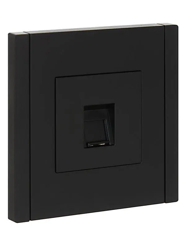 Розетка компьютерная RJ45 кат.5E FORTE&PIANO FP132 черн. IEK FP-K10-1-K02