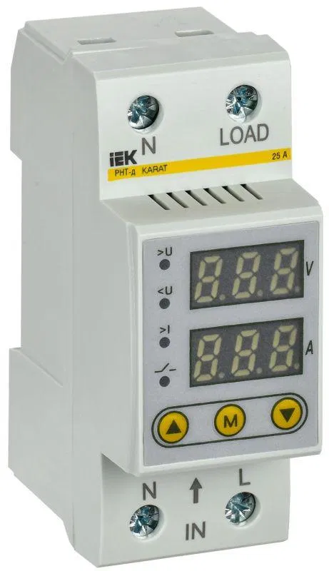 Реле напряжения и тока РНТ-д 1ф 36мм 25А KARAT IEK IVC21-1-25