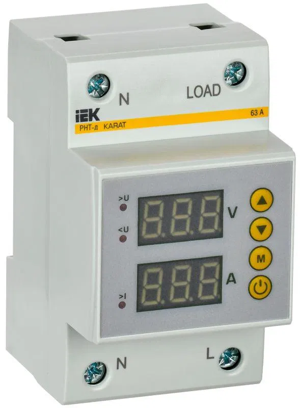 Реле напряжения и тока РНТ-д 1ф 54мм 63А KARAT IEK IVC31-1-63