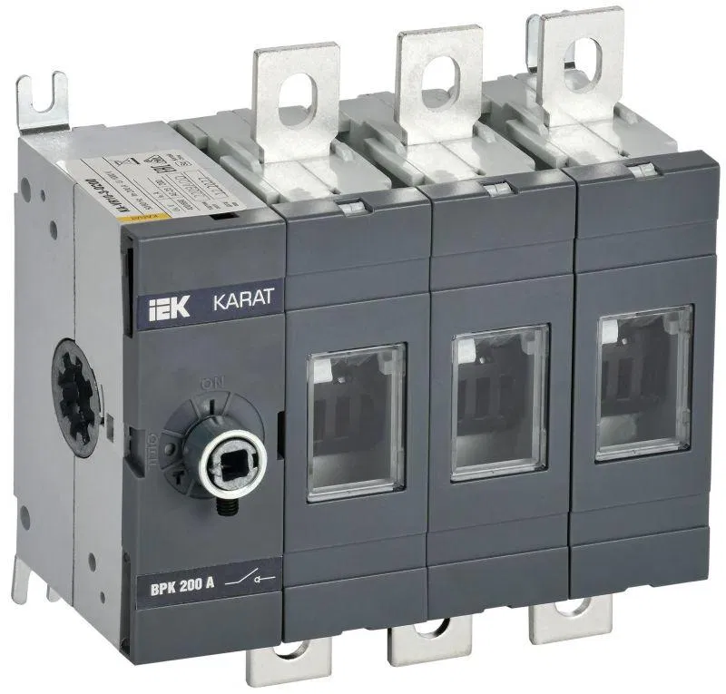 Выключатель-разъединитель ВРК 3п 200А без рукоятки KARAT IEK KA-VR10-3-0200