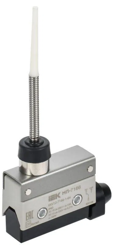 Микропереключатель концевой МП-7166 пруж. стрерж. с диэл. IP40 IEK KKV12-7166-1-64